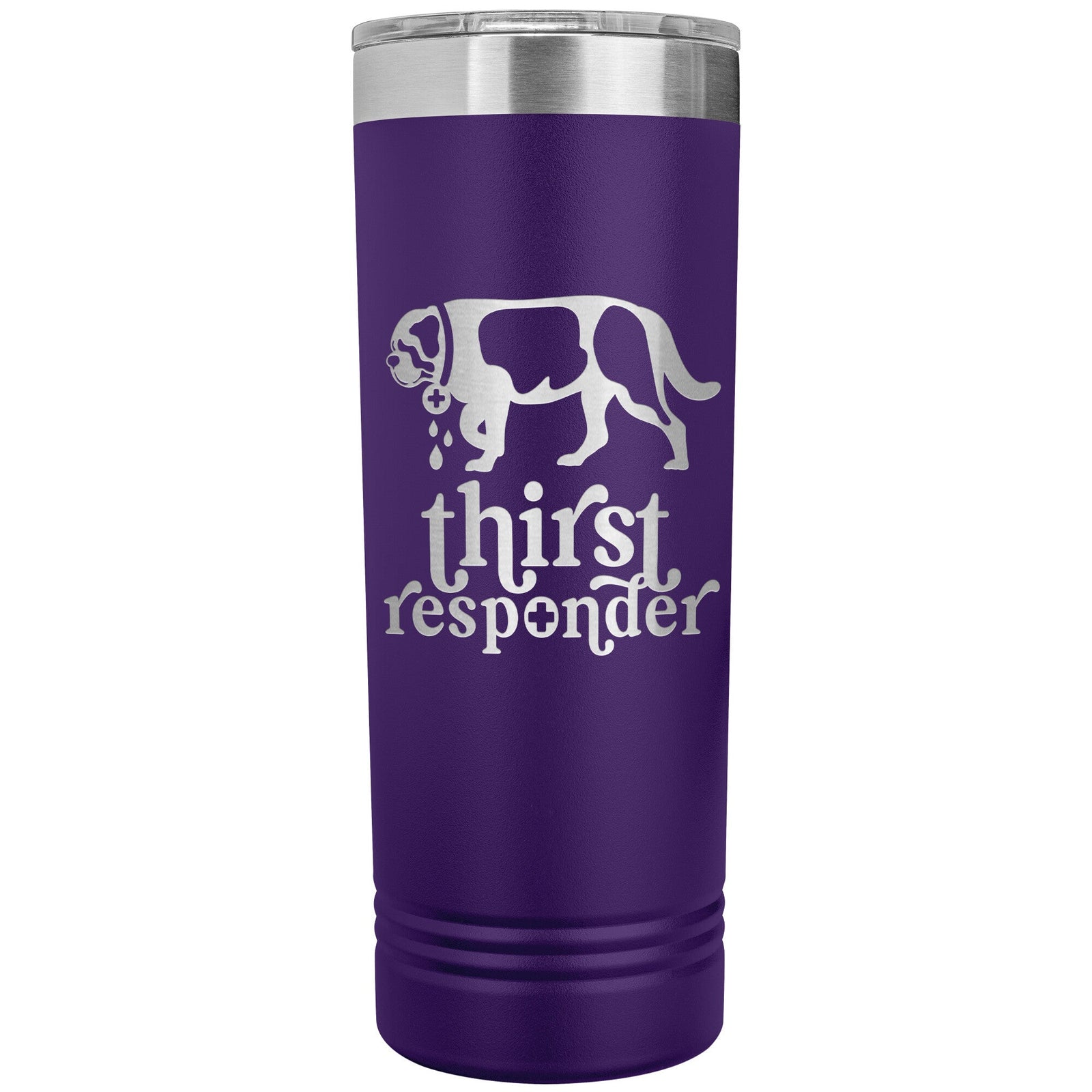 Saint Bernard Dog Thirst Responder Skinny Tumbler - Lucy + Norman