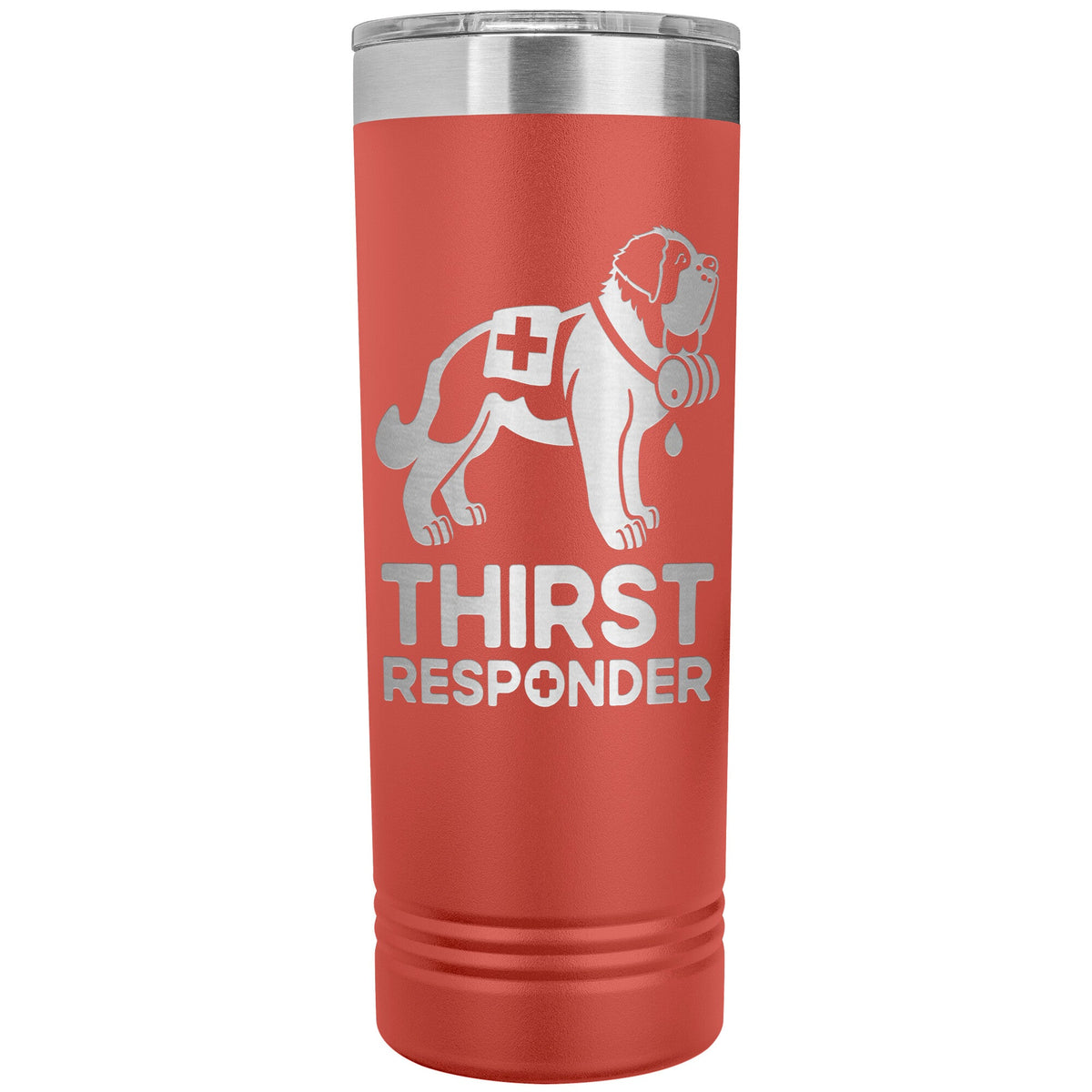 Saint Bernard Dog Thirst Responder Skinny Tumbler - Lucy + Norman