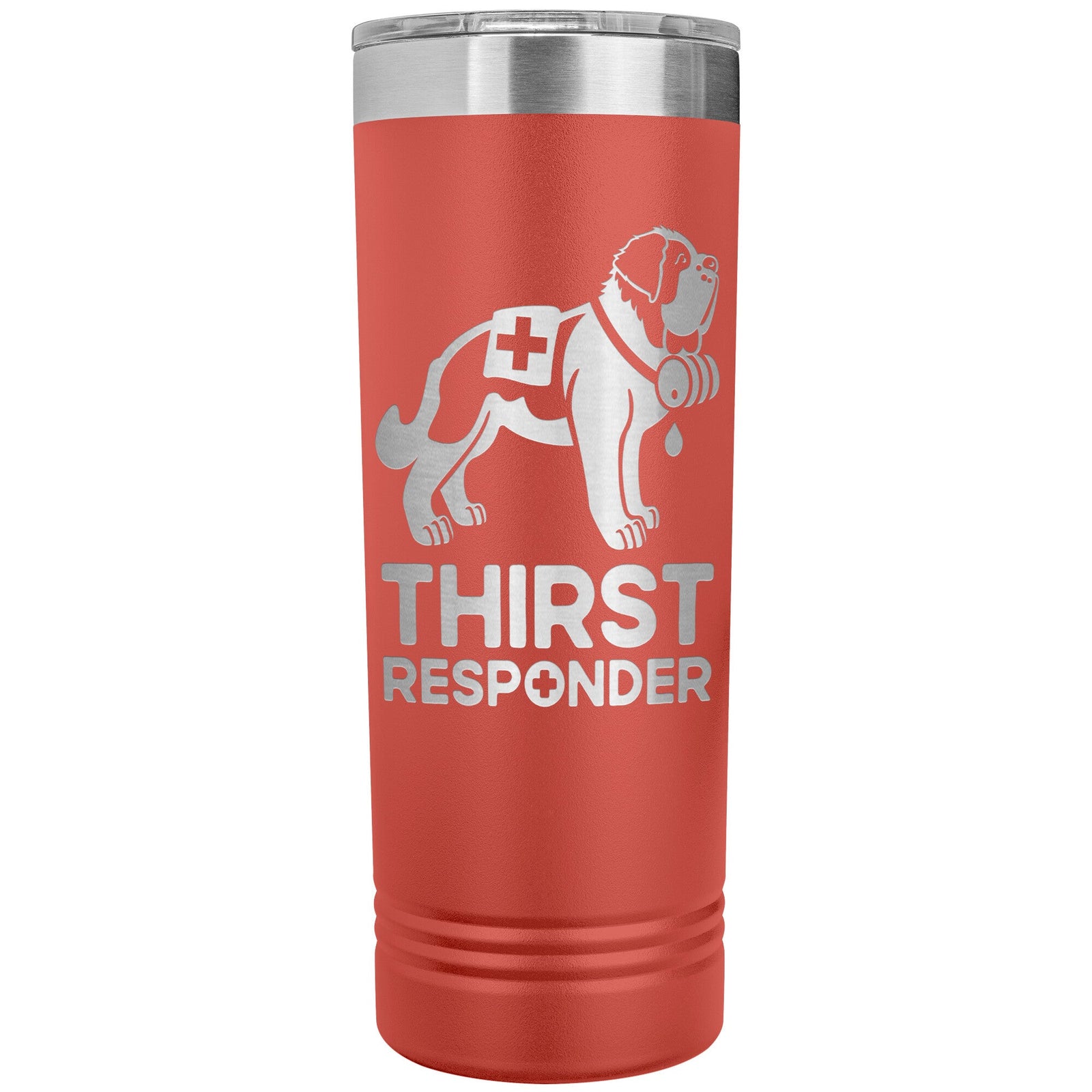Saint Bernard Dog Thirst Responder Skinny Tumbler - Lucy + Norman