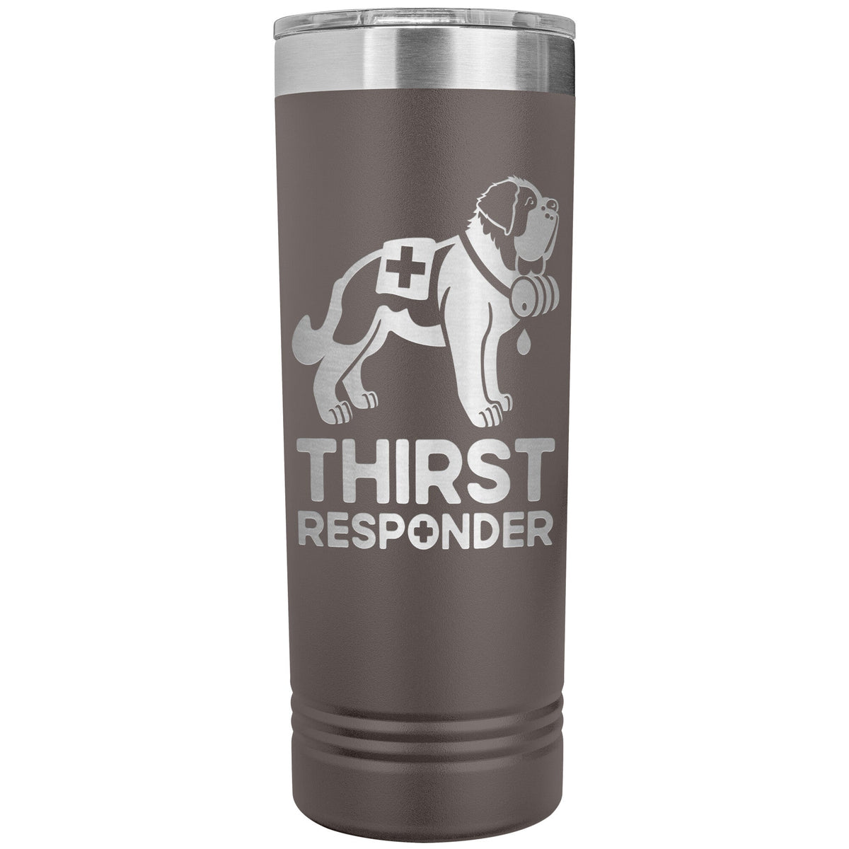 Saint Bernard Dog Thirst Responder Skinny Tumbler - Lucy + Norman