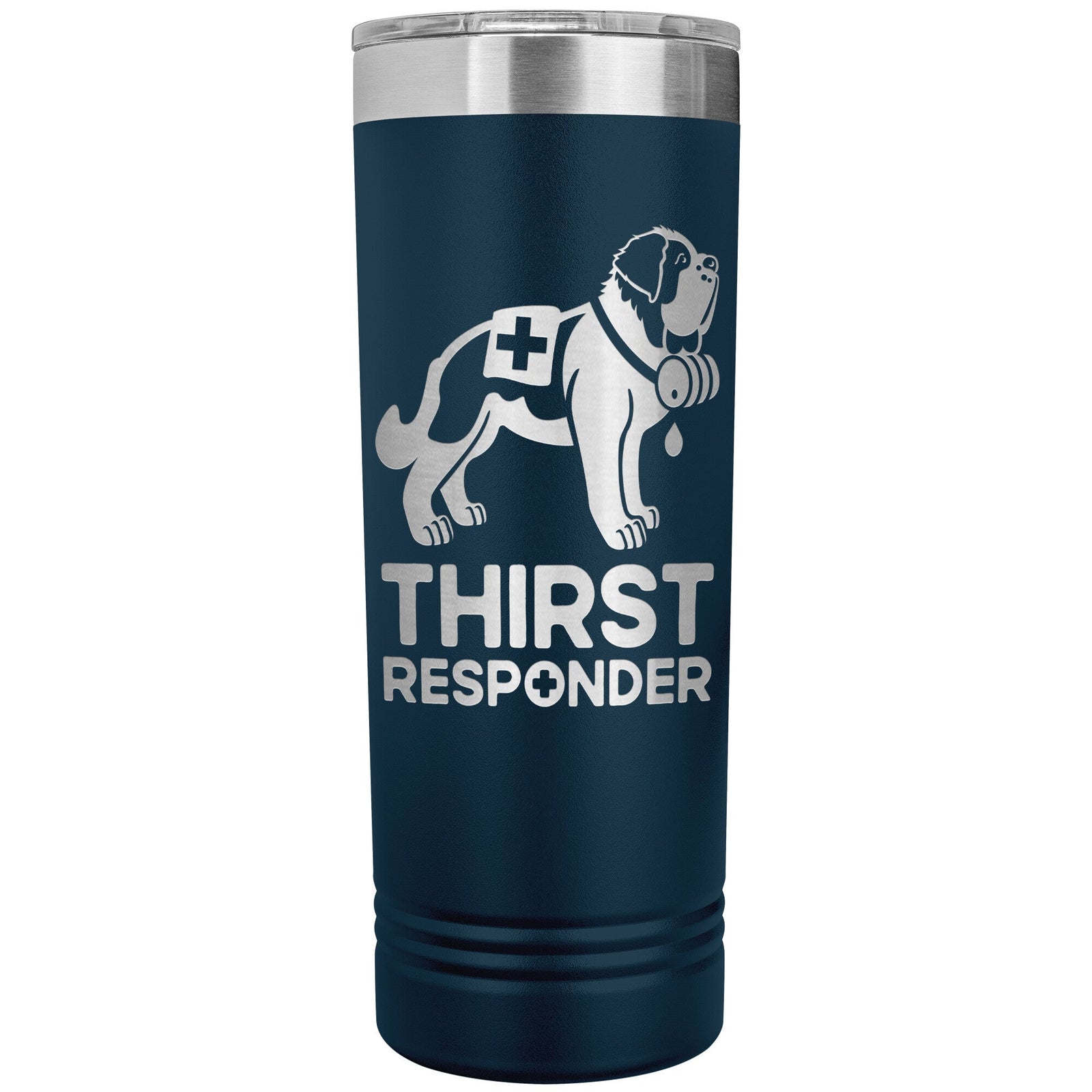 Saint Bernard Dog Thirst Responder Skinny Tumbler - Lucy + Norman