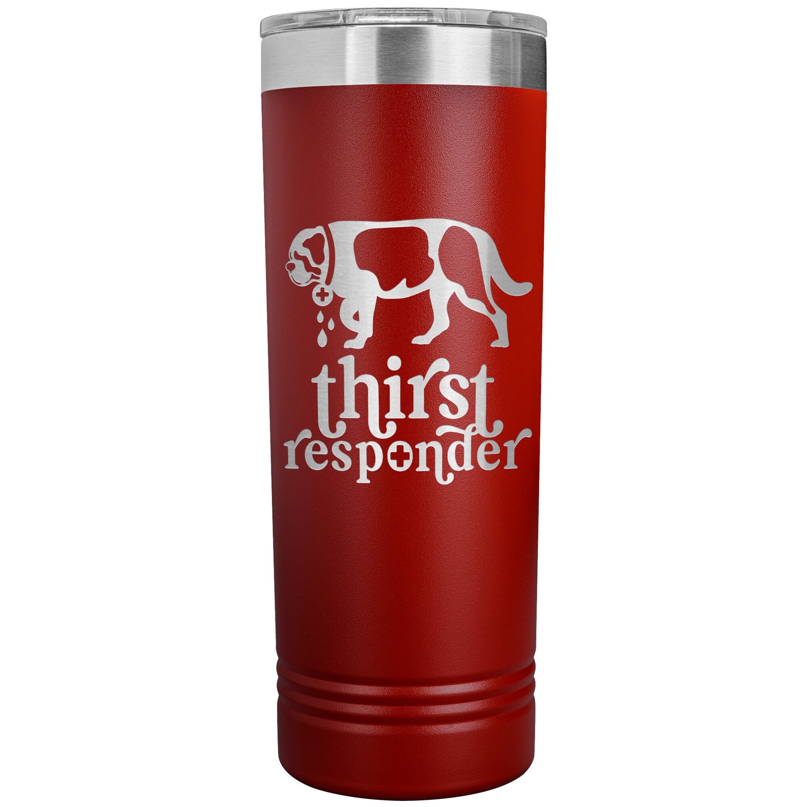 Saint Bernard Dog Thirst Responder Skinny Tumbler - Lucy + Norman
