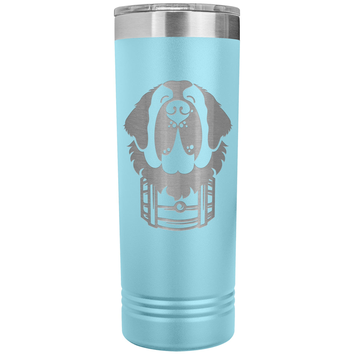 Saint Bernard Dog with Barrel Skinny Tumbler - Lucy + Norman