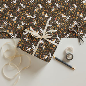 Saint Bernard Fall Wrapping Paper Sheets - Lucy + Norman