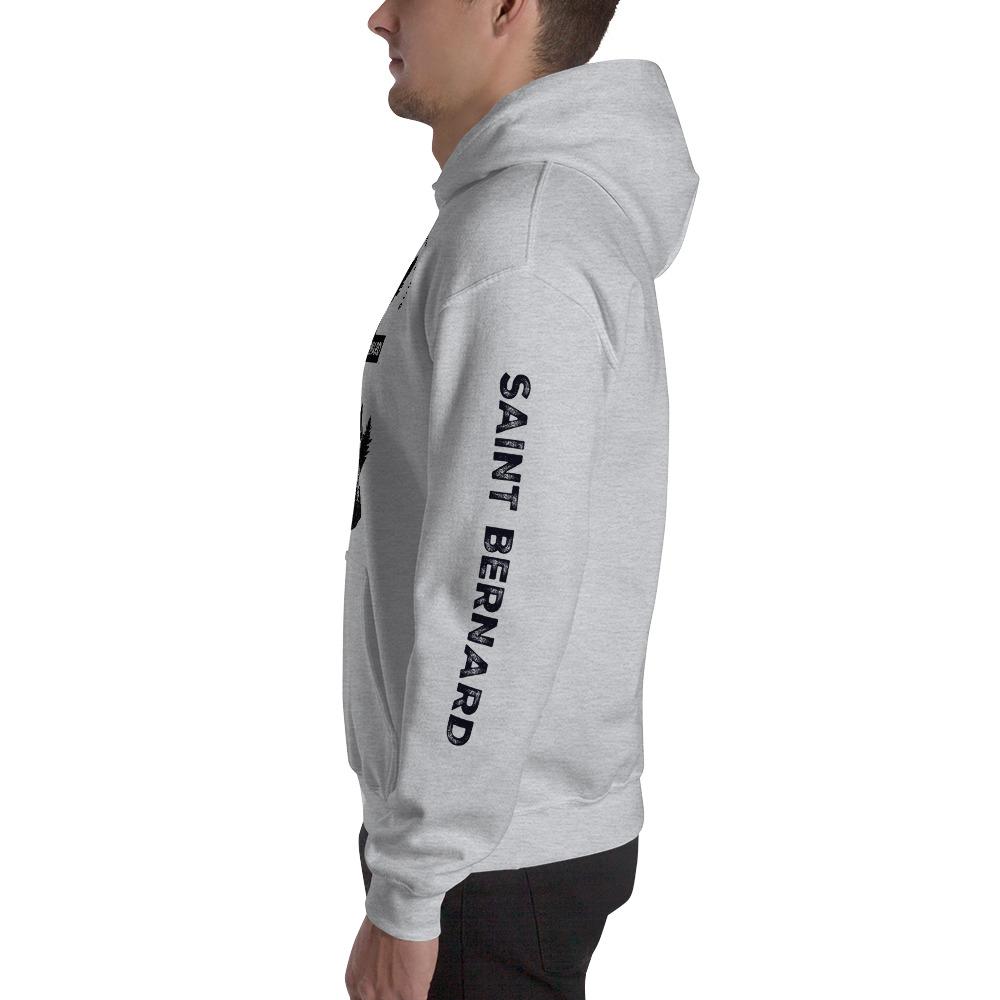 Saint Bernard, The Original Adventure Dog - Heavy Blend Hoodie with Left Sleeve - Lucy + Norman