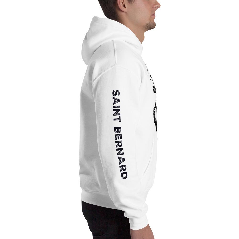 Saint Bernard, The Original Adventure Dog - Heavy Blend Hoodie with Right Sleeve - Lucy + Norman