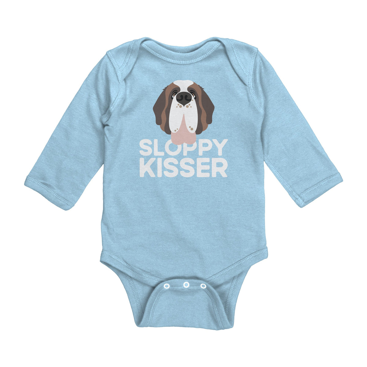 Sloppy Kisser Long Sleeve Bodysuit - Lucy + Norman