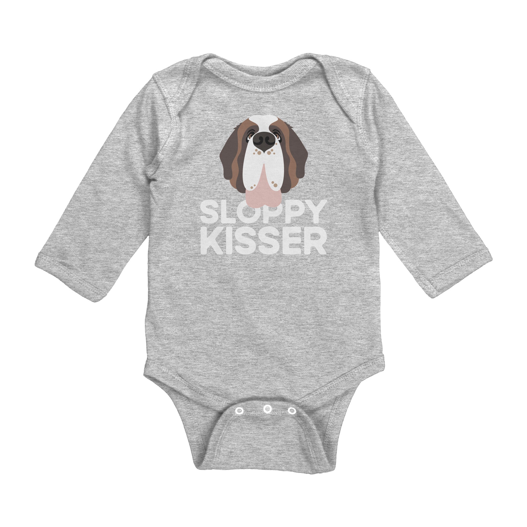 Sloppy Kisser Long Sleeve Bodysuit - Lucy + Norman