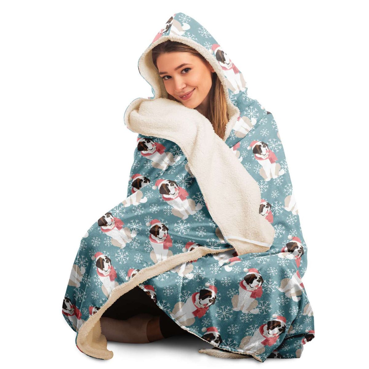 Snowflake Saint Hooded Blanket - Lucy + Norman