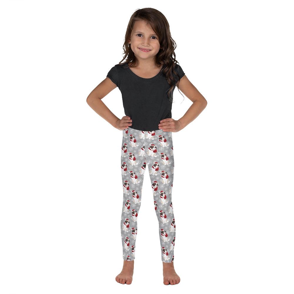 Snowflake Saint Kid's Leggings - Lucy + Norman