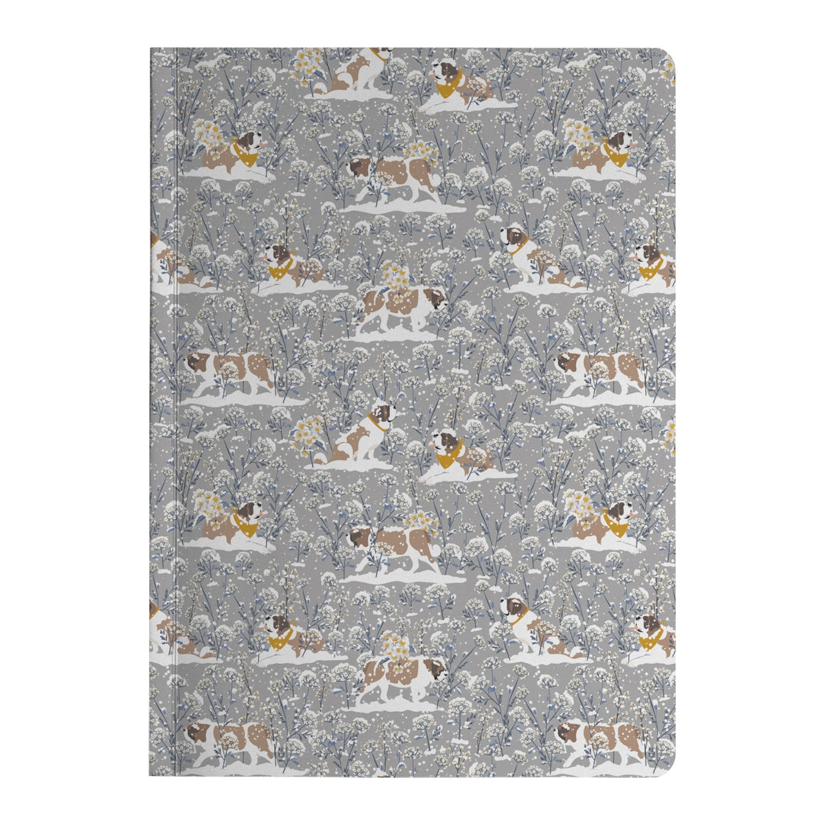 Snowflower Saint Bernard Dog Journal - Lucy + Norman