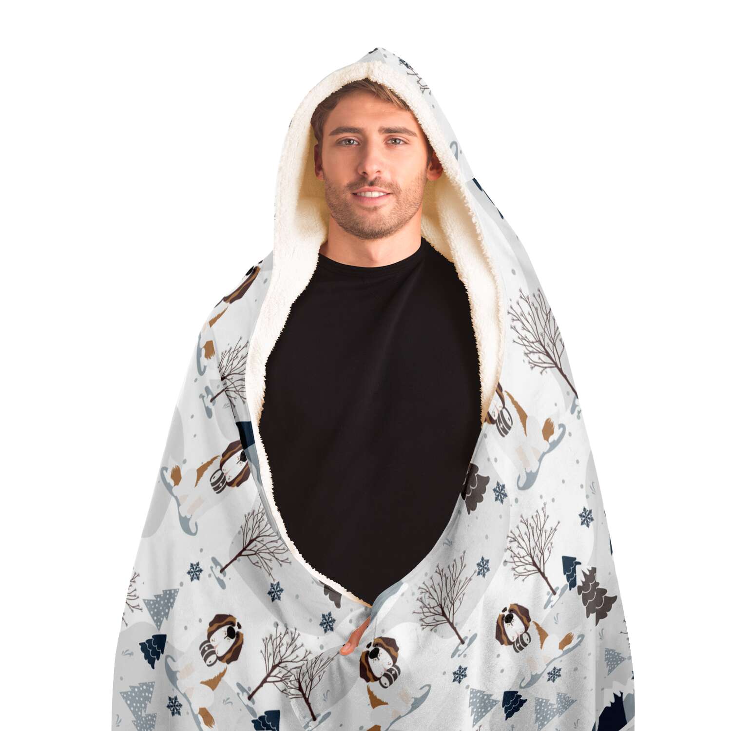 Snowy Alpine Hooded Blanket - Lucy + Norman