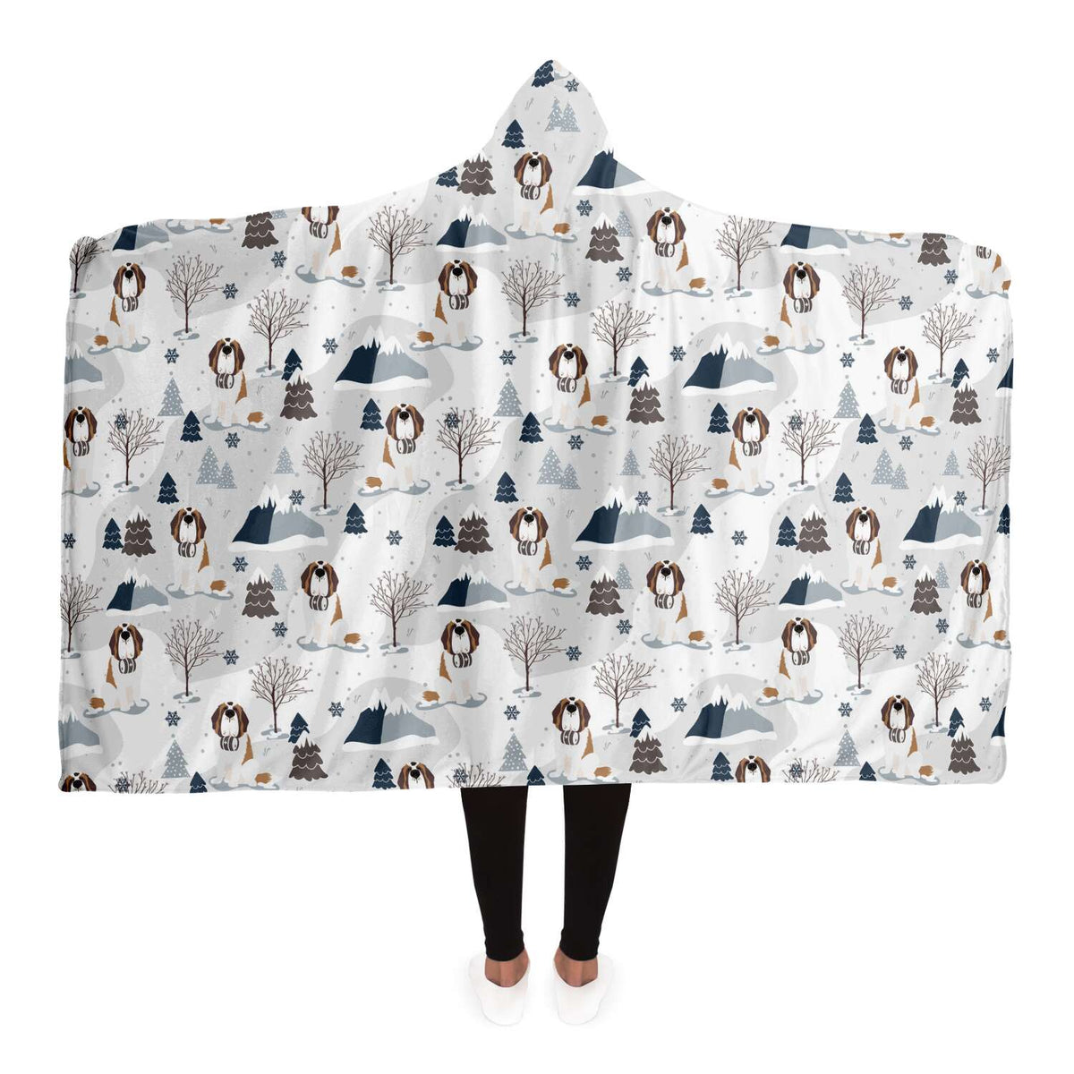 Snowy Alpine Hooded Blanket - Lucy + Norman