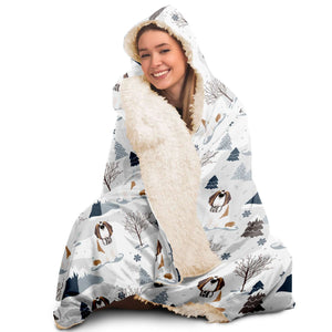 Snowy Alpine Hooded Blanket - Lucy + Norman