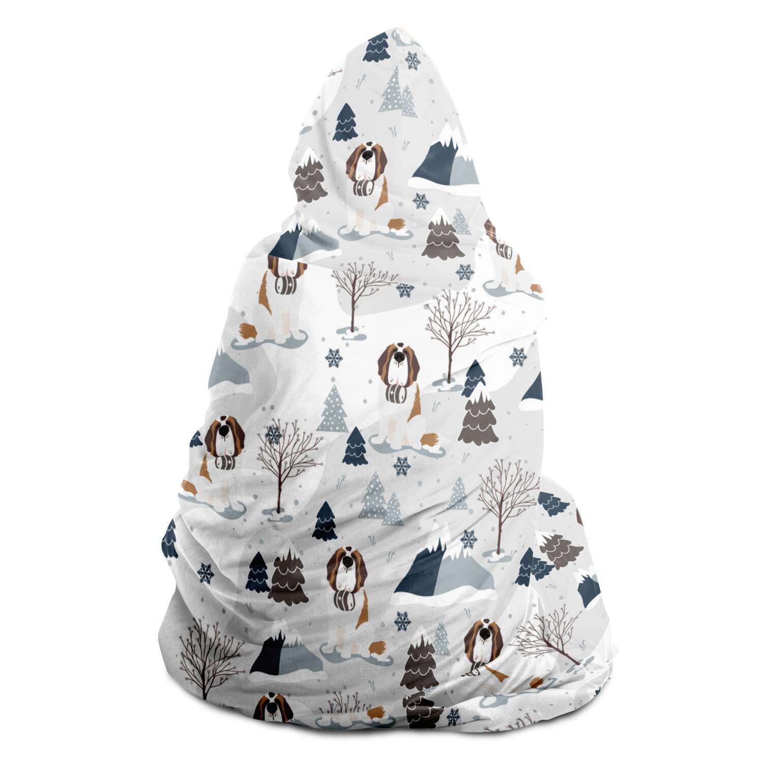 Snowy Alpine Hooded Blanket - Lucy + Norman