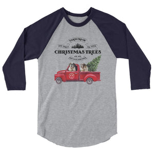 St Bernard Christmas Truck Raglan Shirt - Lucy + Norman