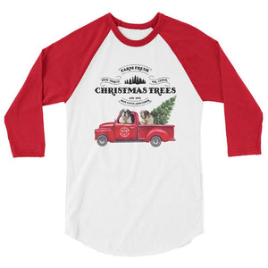 St Bernard Christmas Truck Raglan Shirt - Lucy + Norman