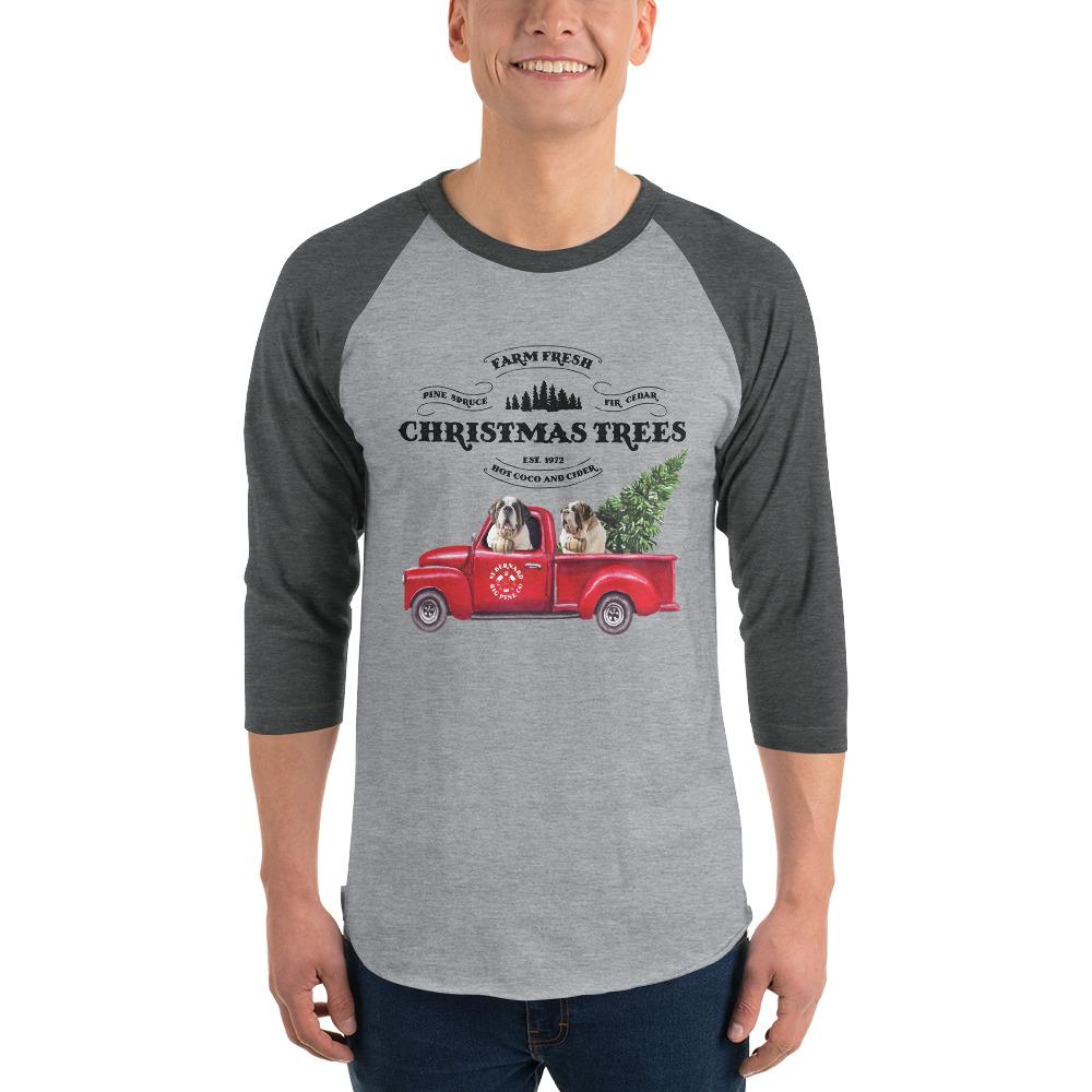 St Bernard Christmas Truck Raglan Shirt - Lucy + Norman