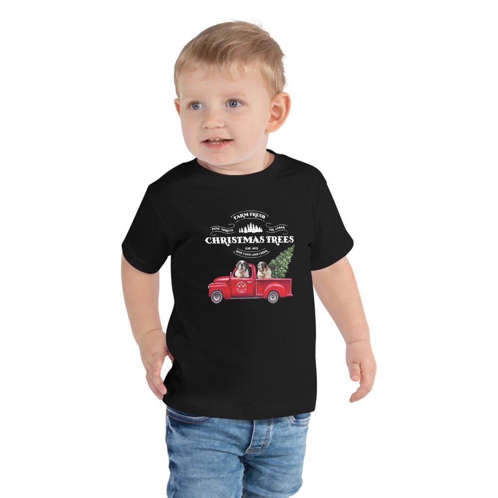 St Bernard Christmas Truck Toddler Tee - Lucy + Norman