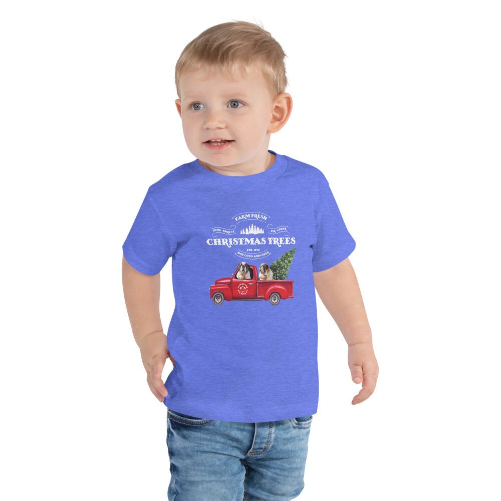 St Bernard Christmas Truck Toddler Tee - Lucy + Norman