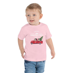 St Bernard Christmas Truck Toddler Tee - Lucy + Norman