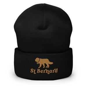 St Bernard Dog Cuffed Beanie - Lucy + Norman