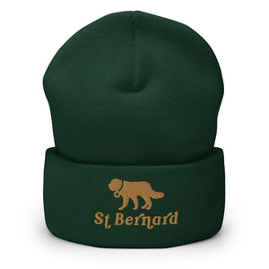 St Bernard Dog Cuffed Beanie - Lucy + Norman