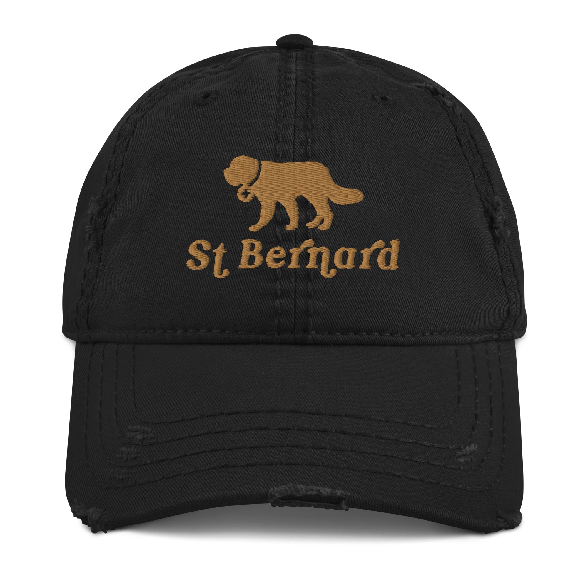 St Bernard Dog Distressed Dad Hat - Lucy + Norman