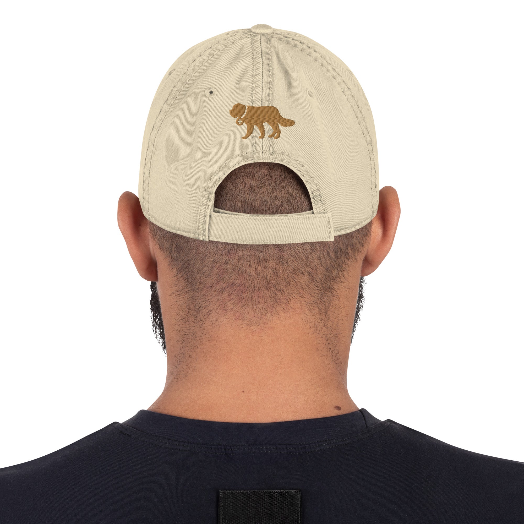 St Bernard Dog Distressed Dad Hat - Lucy + Norman