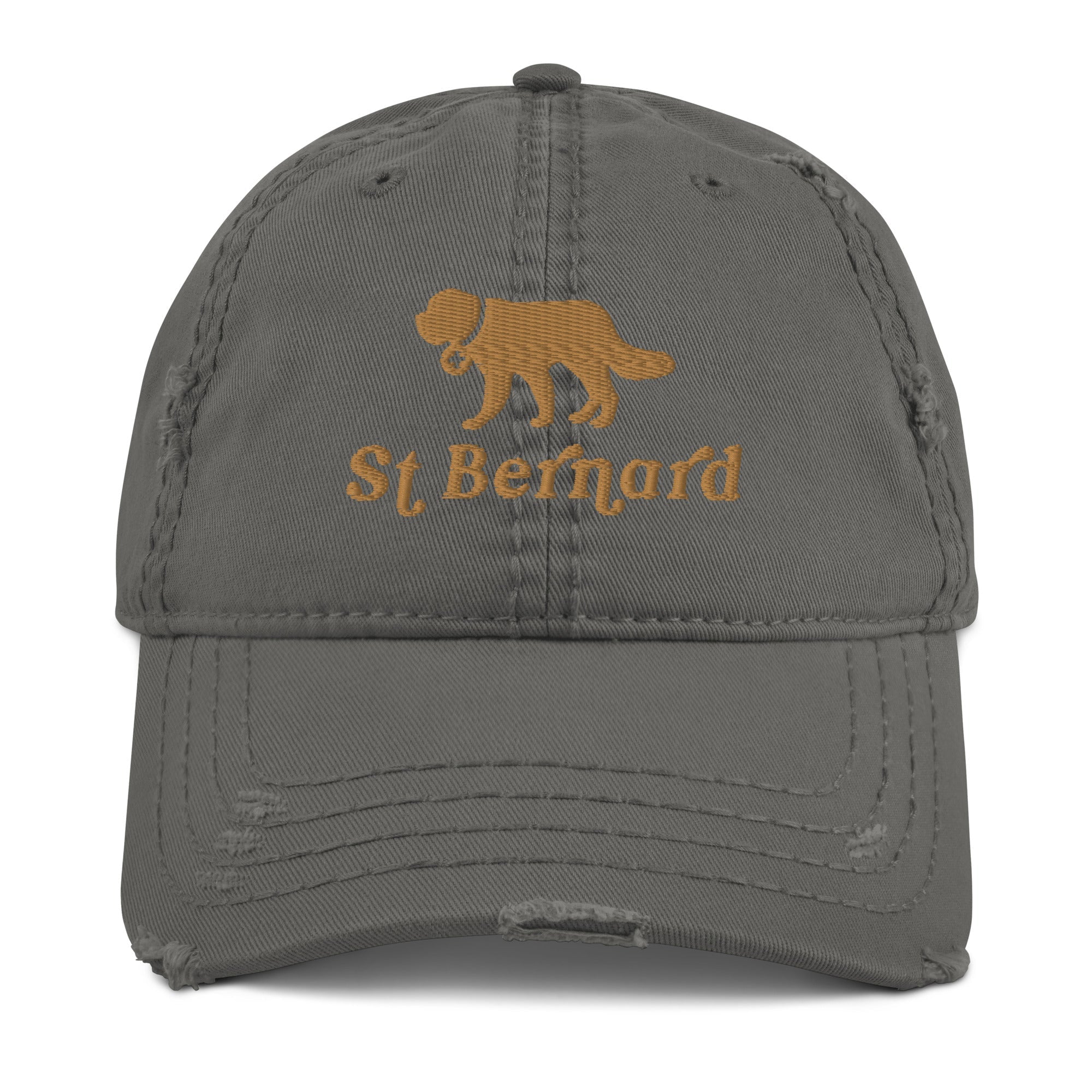 St Bernard Dog Distressed Dad Hat - Lucy + Norman