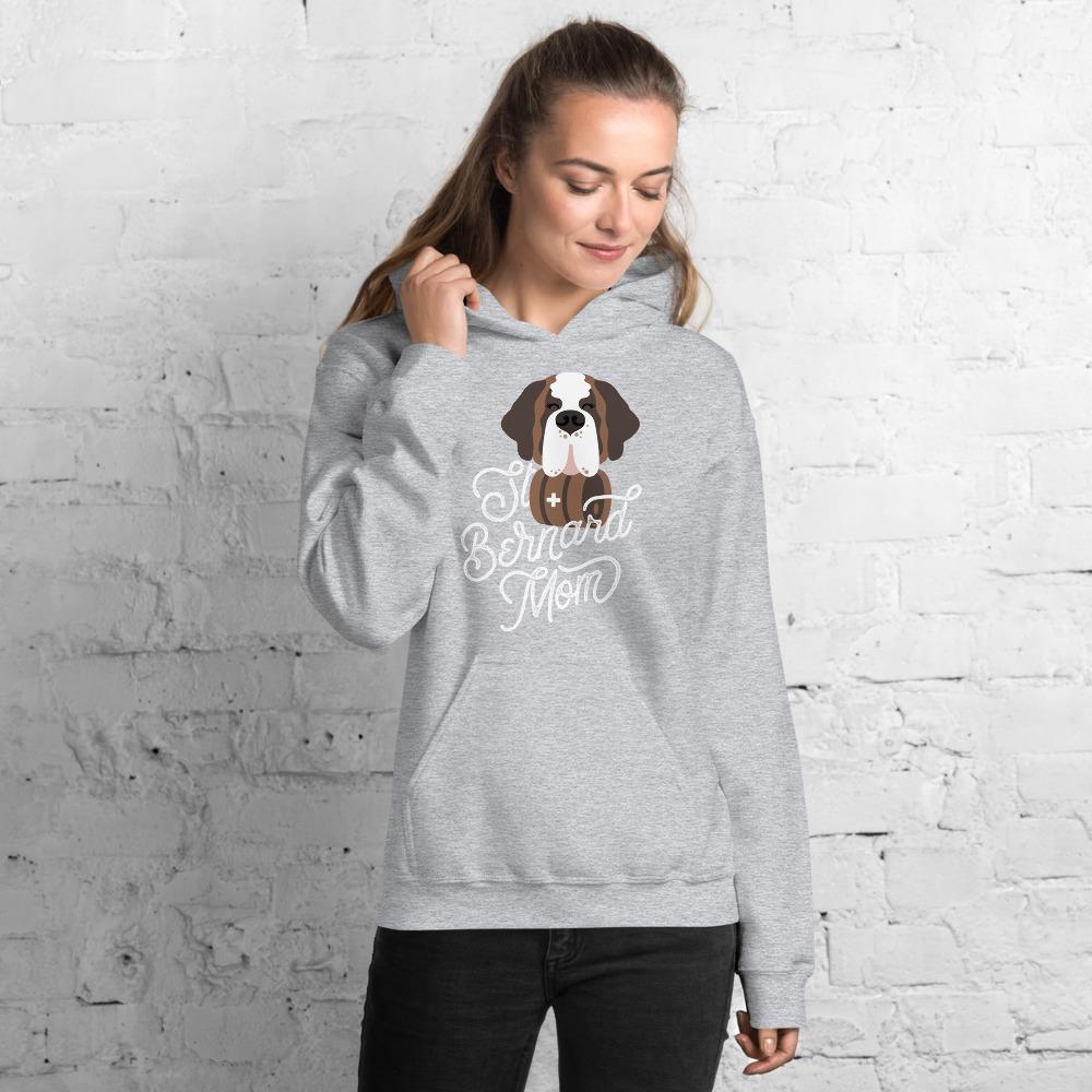 St Bernard Dog Mom Heavy Hoodie - Lucy + Norman