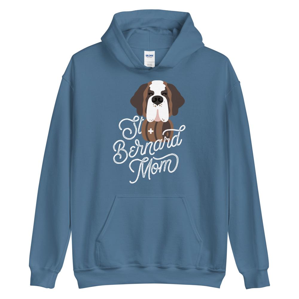 St Bernard Dog Mom Heavy Hoodie - Lucy + Norman