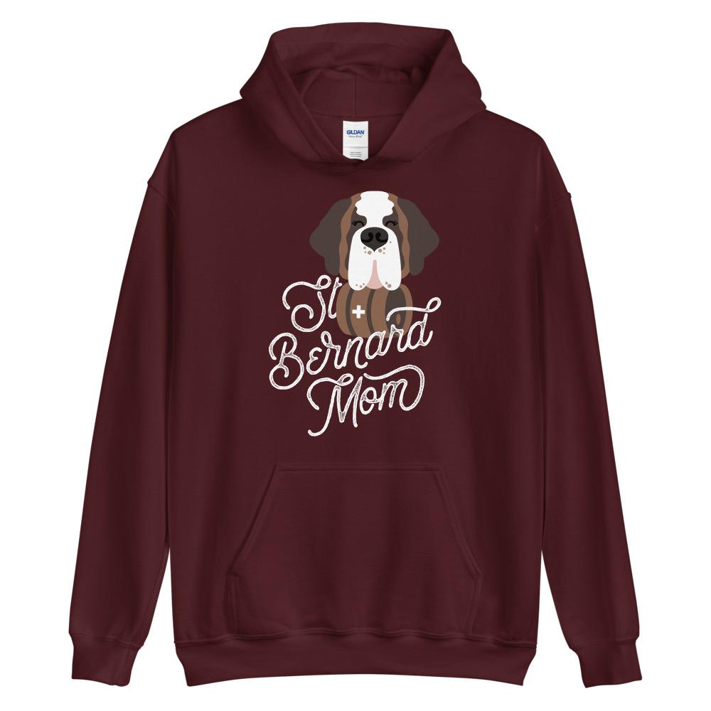 St Bernard Dog Mom Heavy Hoodie - Lucy + Norman