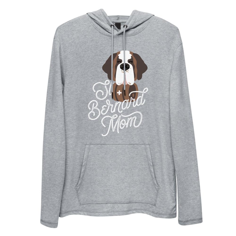 St Bernard Dog Mom Lightweight Hoodie - Lucy + Norman