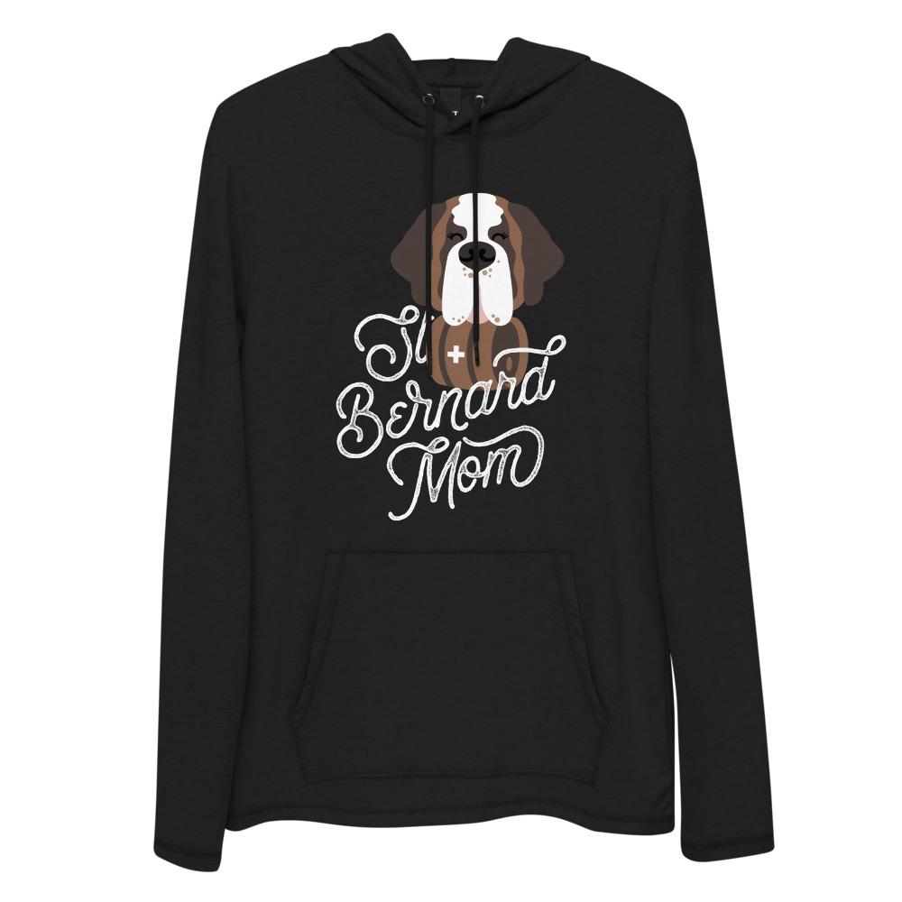 St Bernard Dog Mom Lightweight Hoodie - Lucy + Norman