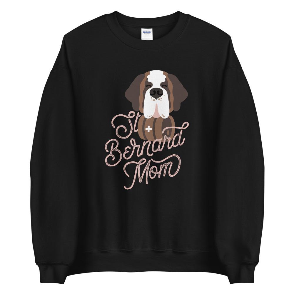 St Bernard Dog Mom Pink Sweatshirt - Lucy + Norman