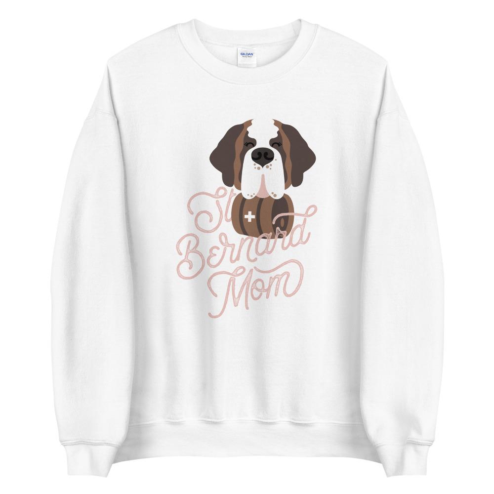 St Bernard Dog Mom Pink Sweatshirt - Lucy + Norman