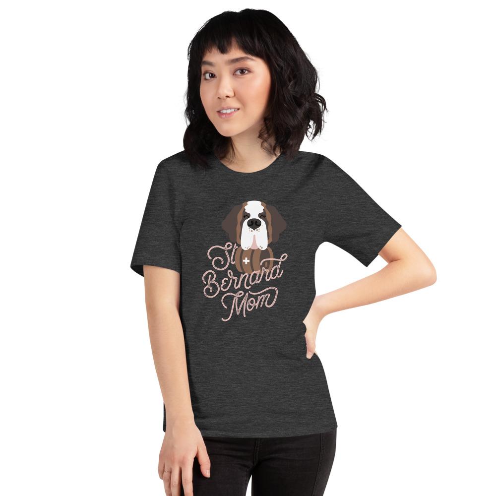 St Bernard Dog Mom Pink T-Shirt - Lucy + Norman