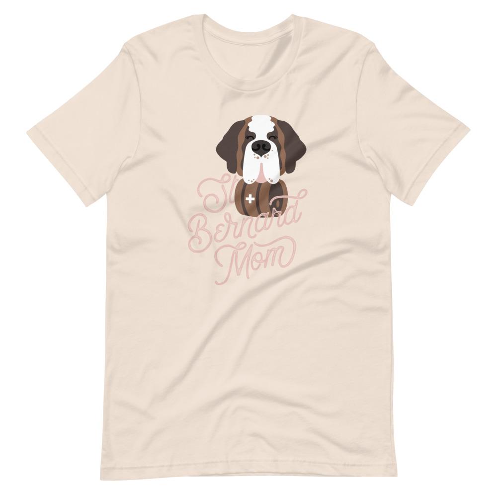 St Bernard Dog Mom Pink T-Shirt - Lucy + Norman