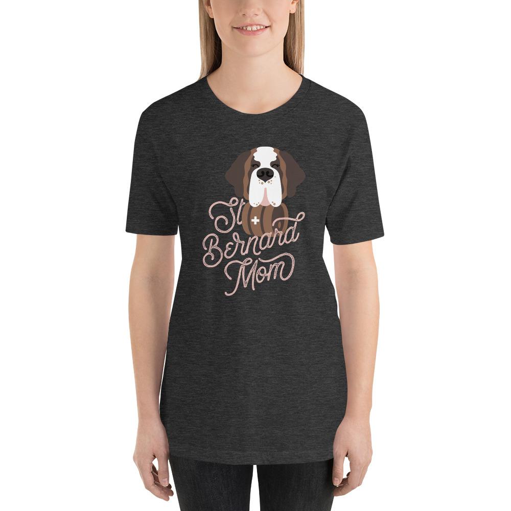 St Bernard Dog Mom Pink T-Shirt - Lucy + Norman