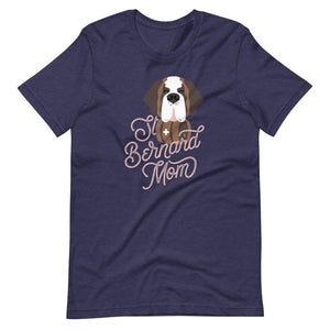 St Bernard Dog Mom Pink T-Shirt - Lucy + Norman