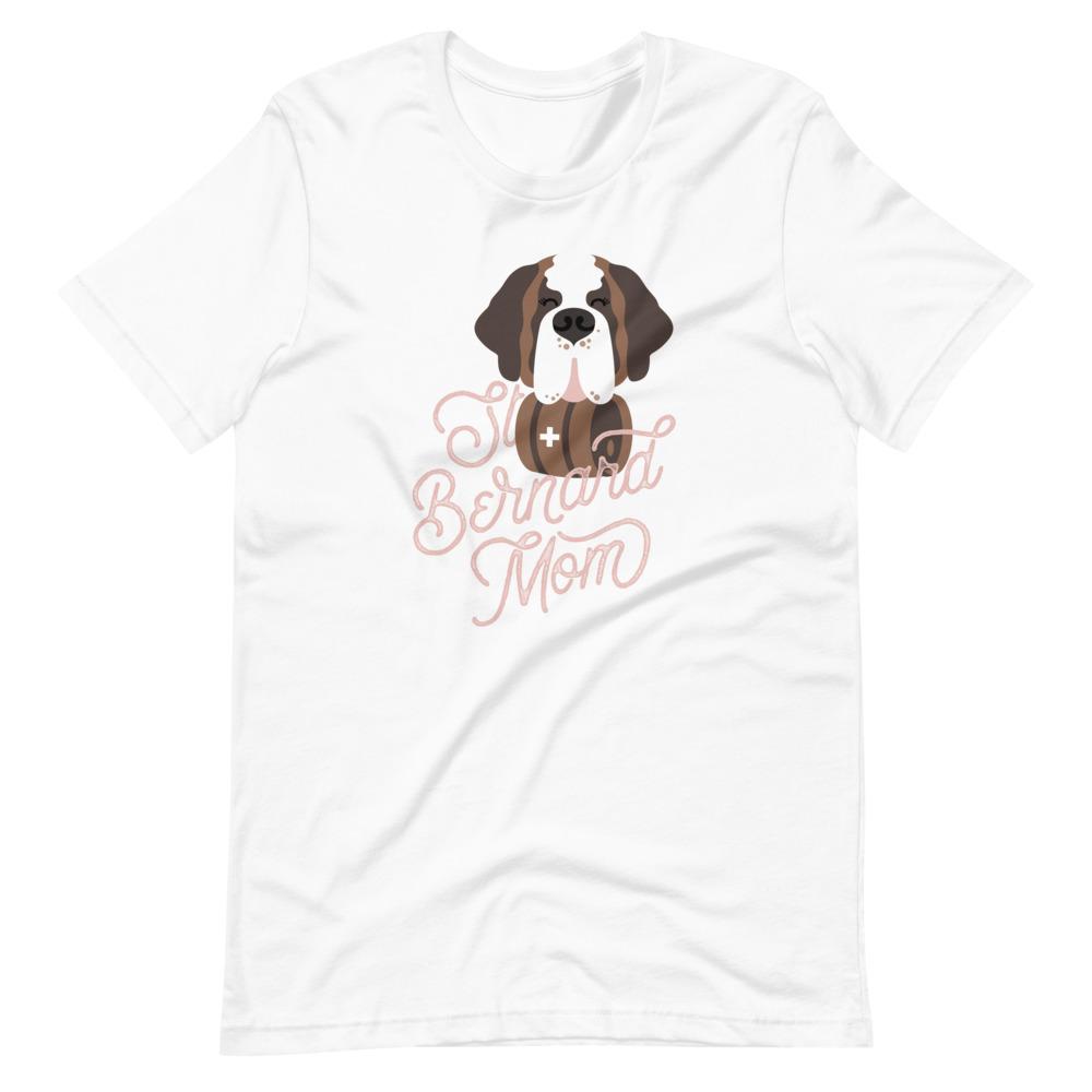 St Bernard Dog Mom Pink T-Shirt - Lucy + Norman