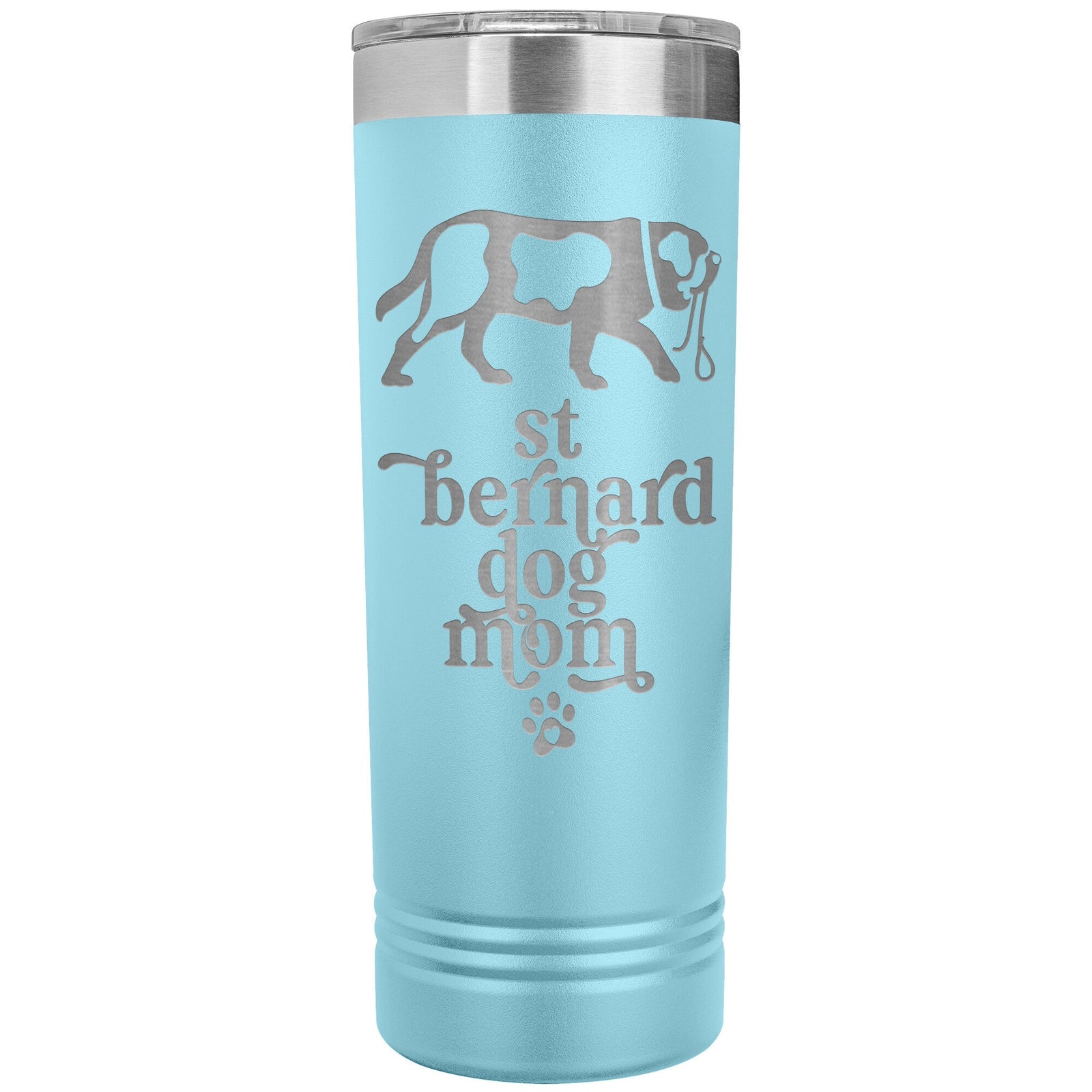 St Bernard Dog Mom Skinny Tumbler - Lucy + Norman