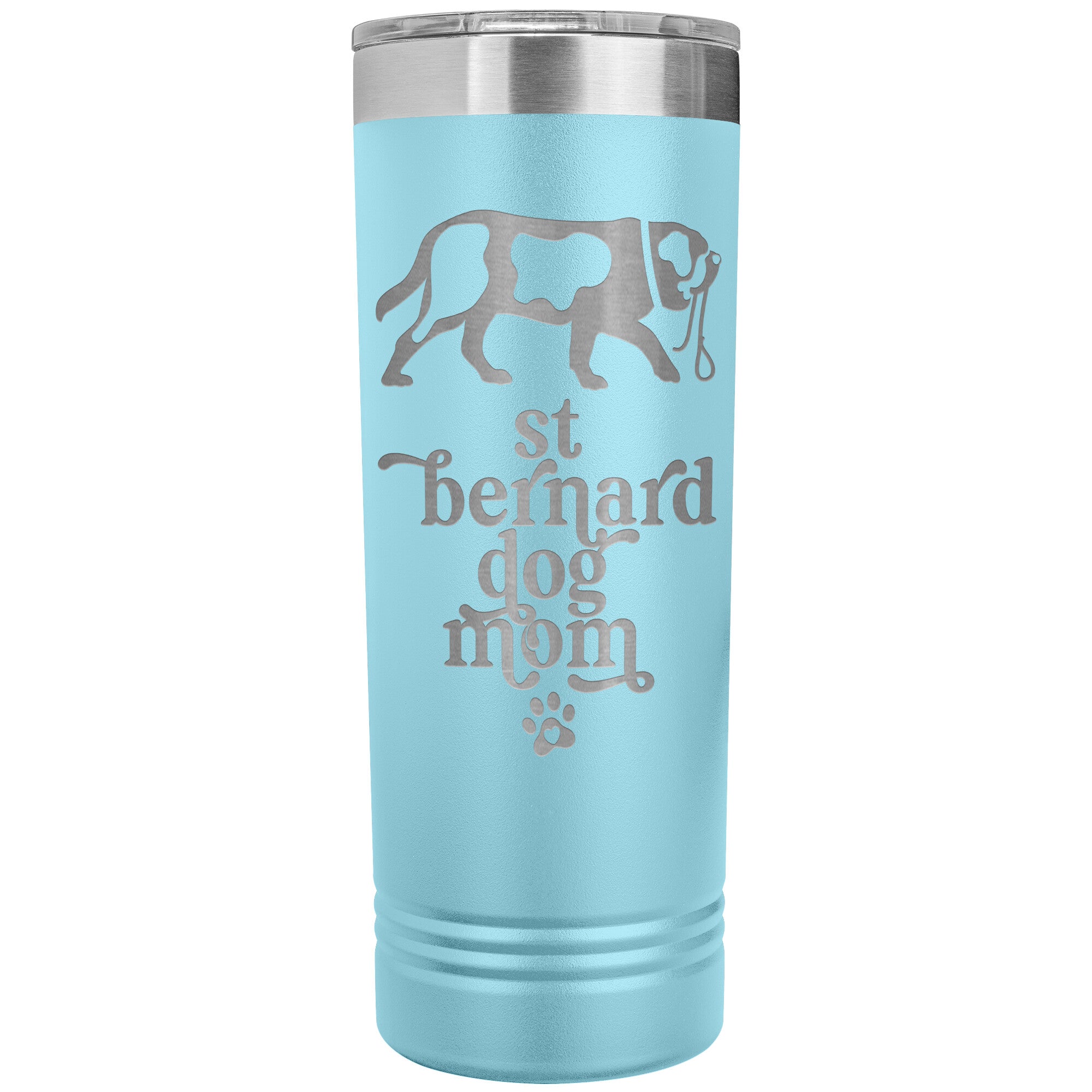 St Bernard Dog Mom Skinny Tumbler - Lucy + Norman