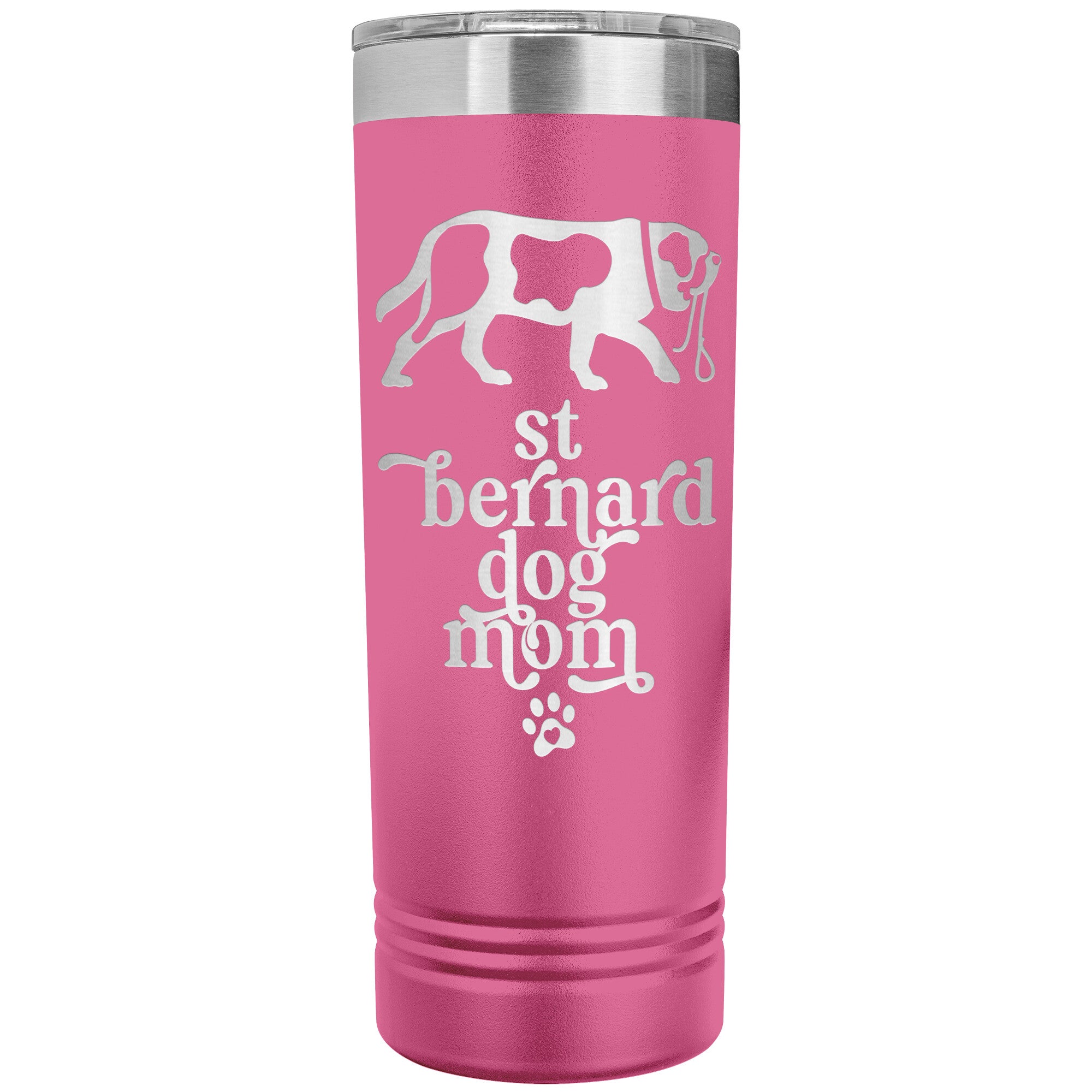 St Bernard Dog Mom Skinny Tumbler - Lucy + Norman