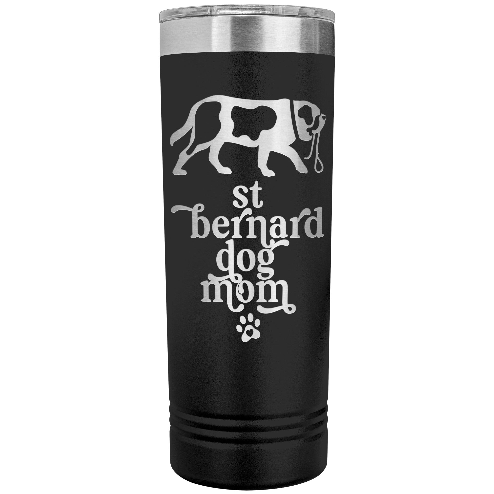 St Bernard Dog Mom Skinny Tumbler - Lucy + Norman