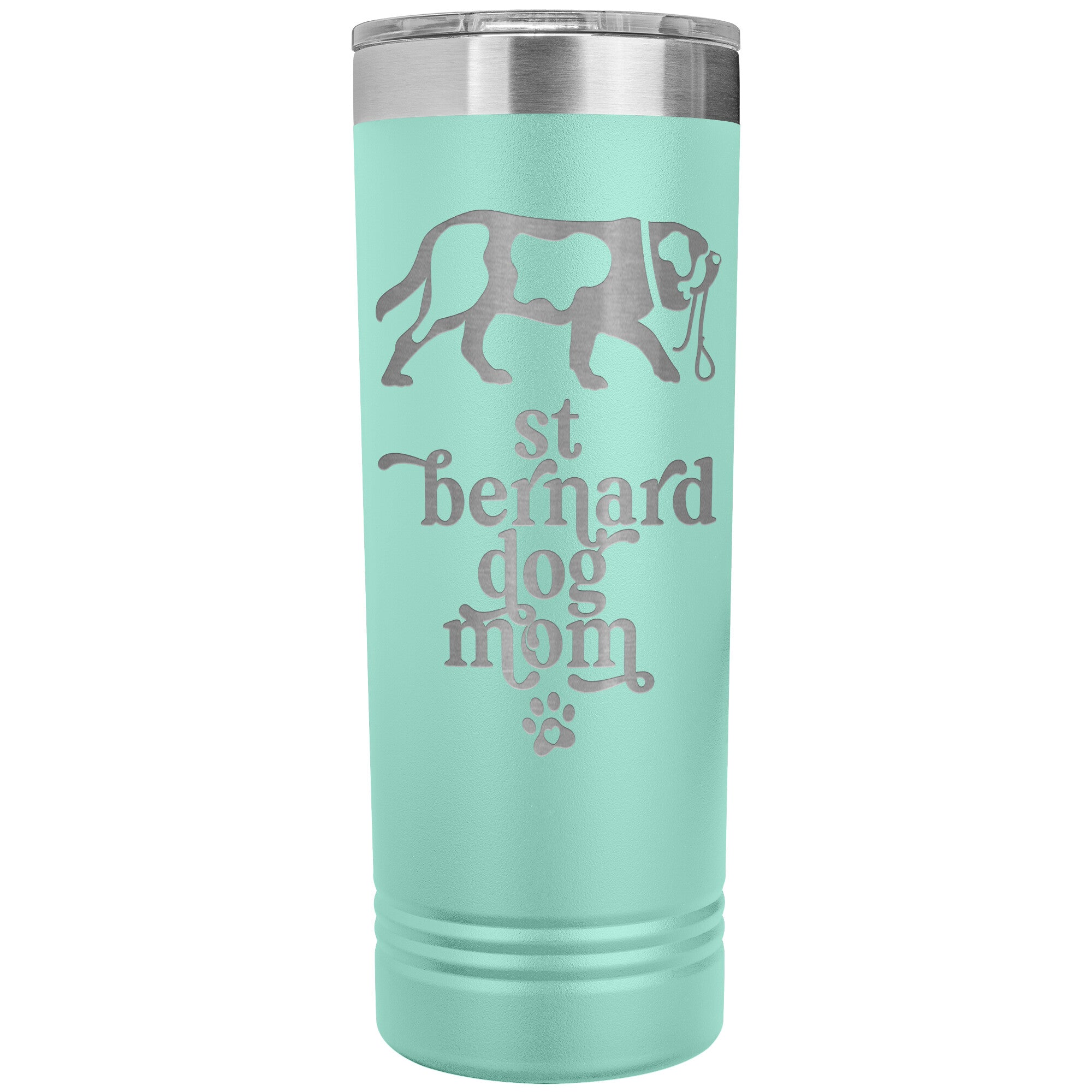 St Bernard Dog Mom Skinny Tumbler - Lucy + Norman