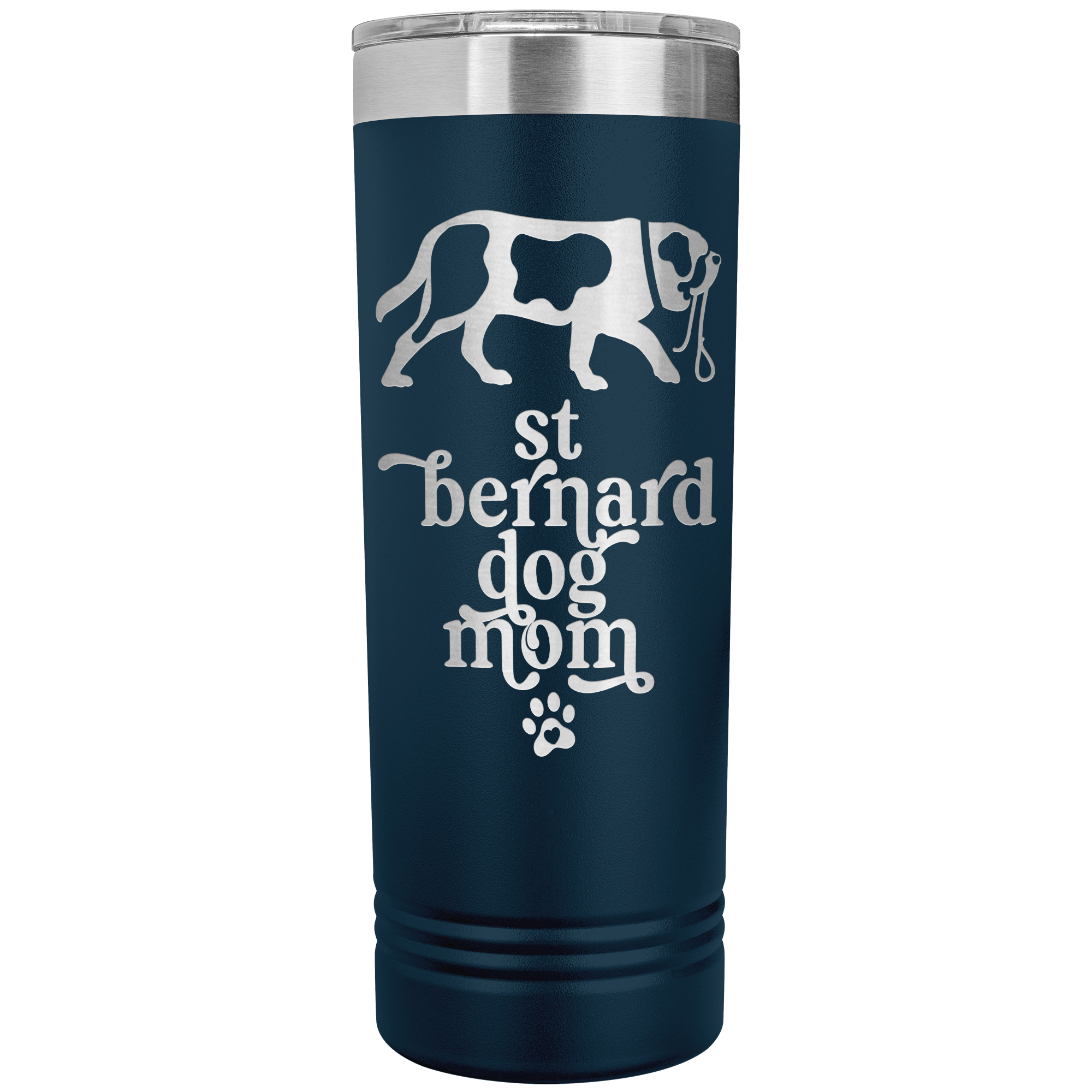 St Bernard Dog Mom Skinny Tumbler