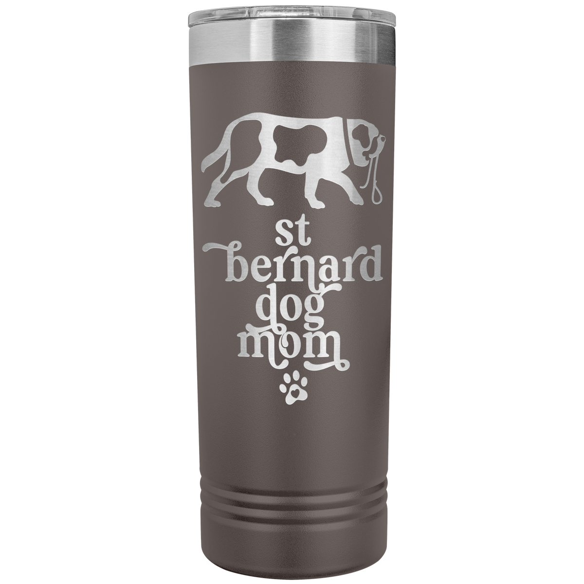 St Bernard Dog Mom Skinny Tumbler