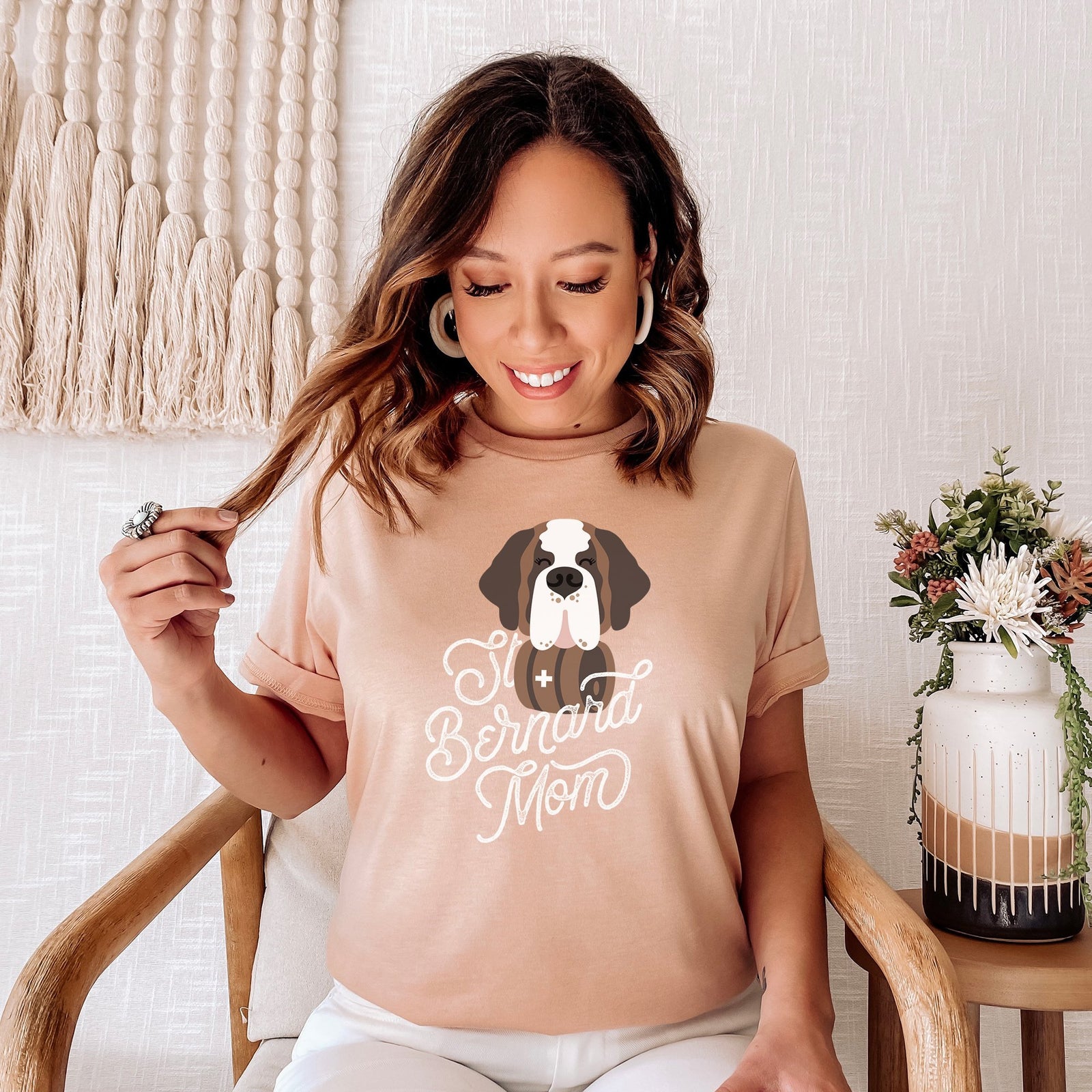 St Bernard Dog Mom T-Shirt - Lucy + Norman